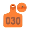 100PCS nummerierte Ohrmarken 001-100 Drop-Proof erkennbare Tier Vieh Ohrmarke für Kühe Schafe Schweine