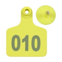 100PCS nummerierte Ohrmarken 001-100 Drop-Proof erkennbare Tier Vieh Ohrmarke für Kühe Schafe Schweine