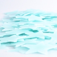100pcs wunderschöne nachtleuchtende fluoreszierende Glühen-Stern-Aufkleber