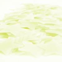 100pcs wunderschöne nachtleuchtende fluoreszierende Glühen-Stern-Aufkleber