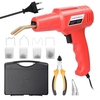 100W Tragbare Handheld Kunststoff Schweißen Maschine Panel Riss Reparaturen Kit Thermische Schneiden Heißer Hefter Kunststoff Loch Reparatur Werkzeug set mit 4 Boxen Heftklammer