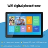 10, 1 Zoll digitaler Fotorahmen Cloud Elektronisches Fotoalbum Touchscreen-Unterstützung APP-Fotoübertragung 16 GB Speicher Schwarz EU-Stecker