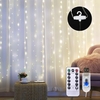 10*10FT 300LEDs Vorhang Fee Lichterketten Weihnachten Dekorative Hängeleuchten Kupferdraht Wasserfall Lichter mit 8 Modi Fernbedienung