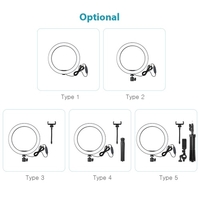 10, 2 "LED-Ringlicht 3200K-5500K Dimmbare Tischkamera-Lampe 3 Lichtmodi 10 Einstellbare Helligkeit für Live-Streaming Selfie-Make-up YouTube-Video-Vlog-Fotografie
