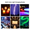 10, 2 Zoll dimmbar 184 LEDs RGB & 2700-6500K Fotolicht USB-betriebene Selfie-Lampe 10 Stufen Einstellbare Helligkeit mit BT-angeschlossener Fernbedienung Dehnbarer Stativständer und Handyhalterung für Live-Übertragung / Make-up / Videoshow