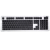 104 Tasten Zweifarbiges Spritzguss-PBT-Tastenkappen-Set OEM-Profil für mechanische Tastatur weiß (nur Tastenkappen)