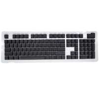 104 Tasten Zweifarbiges Spritzguss-PBT-Tastenkappen-Set OEM-Profil für mechanische Tastatur weiß (nur Tastenkappen)