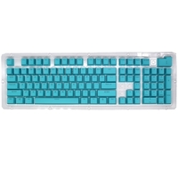 104 Tasten Zweifarbiges Spritzguss-PBT-Tastenkappen-Set OEM-Profil für mechanische Tastatur weiß (nur Tastenkappen)