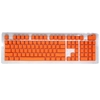 104 Tasten Zweifarbiges Spritzguss-PBT-Tastenkappen-Set OEM-Profil für mechanische Tastatur weiß (nur Tastenkappen)