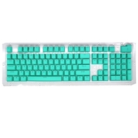 104 Tasten Zweifarbiges Spritzguss-PBT-Tastenkappen-Set OEM-Profil für mechanische Tastatur weiß (nur Tastenkappen)