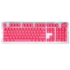 104 Tasten Zweifarbiges Spritzguss-PBT-Tastenkappen-Set OEM-Profil für mechanische Tastatur weiß (nur Tastenkappen)