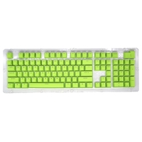 104 Tasten Zweifarbiges Spritzguss-PBT-Tastenkappen-Set OEM-Profil für mechanische Tastatur weiß (nur Tastenkappen)