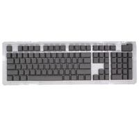 104 Tasten Zweifarbiges Spritzguss-PBT-Tastenkappen-Set OEM-Profil für mechanische Tastatur weiß (nur Tastenkappen)