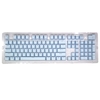 104 Tasten Zweifarbiges Spritzguss-PBT-Tastenkappen-Set OEM-Profil für mechanische Tastatur weiß (nur Tastenkappen)