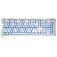 104 Tasten Zweifarbiges Spritzguss-PBT-Tastenkappen-Set OEM-Profil für mechanische Tastatur weiß (nur Tastenkappen)