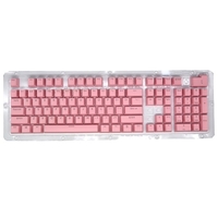 104 Tasten Zweifarbiges Spritzguss-PBT-Tastenkappen-Set OEM-Profil für mechanische Tastatur weiß (nur Tastenkappen)
