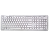 104 Tasten Zweifarbiges Spritzguss-PBT-Tastenkappen-Set OEM-Profil für mechanische Tastatur weiß (nur Tastenkappen)