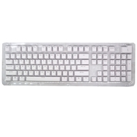 104 Tasten Zweifarbiges Spritzguss-PBT-Tastenkappen-Set OEM-Profil für mechanische Tastatur weiß (nur Tastenkappen)