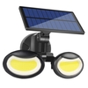 108 COB Solar Doppelkopf-Wandleuchte Bewegungserkennung Haushaltsgarten Outdoor IP65 Wasserdichtes Licht