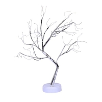 108 LEDs Flexible biegbare faltbare Kupferdrahtbaum-Lichterketten-Schreibtischlampe