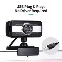 1080P 2MP High-Definition-Webcam 30fps Webkamera Rauschunterdrückendes Mikrofon HD-Laptop-Computerkamera USB-Plug & Play für Laptop-Desktop-TV-Box