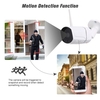 1080P drahtlose WIFI HD IP Kamera 2.0MP 3.6mm 1/3 "CMOS H.265 P2P Onvif 36pcs IR Lampen Nachtsicht IR-CUT Bewegungserkennung Telefon APP Steuerung Indoor / Outdoor Wasserdicht Home Security