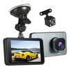 1080P FHD Auto DVR 4 Zoll Dash Cam Autofahrt Recorder Dual Lens Fahrzeug-Camcorder Loop-Cycle-Aufnahme G-Sensor Bewegungserkennung Parkmonitor