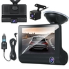 1080P Full HD Dashcam mit 4-Zoll-IPS-Bildschirm Vorder- und Rückseite Dual-Dash-Kamera Fahrrekorder 8G-32G Speicherunterstützung