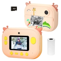 1080P HD Mini Kinderkamera Tragbarer Digitaler Sofortbildkamera Fotodrucker Für Kinder Inklusive 1 Rolle Druckpapier Unterstützt WIFI Übertragung Kompatibel mit iOS Android