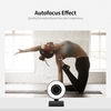 1080P HD Webcam mit Ringlicht Mini Autofokus Webcam Eingebaute Mikrofon Webcam für Video / Live Streaming / Videokonferenzen