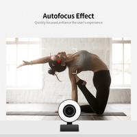 1080P HD Webcam mit Ringlicht Mini Autofokus Webcam Eingebaute Mikrofon Webcam für Video / Live Streaming / Videokonferenzen