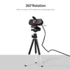 1080P HD Weitwinkel-Webcam-Videokonferenzkamera USB Plug & Play mit Objektivdeckel und Stativ für Laptop Desktop TV Box