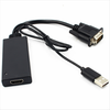1080P HD zu VGA Adapter HD Audio TV AV HDTV PC Videokabel VGA zu HD Konverter Adapter für PC Laptop zu HDTV Monitor