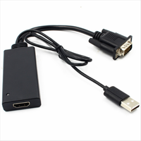 1080P HD zu VGA Adapter HD Audio TV AV HDTV PC Videokabel VGA zu HD Konverter Adapter für PC Laptop zu HDTV Monitor
