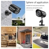 1080P Home Security-Kamerasystem 8CH DVR + 4Pcs 2MP HD Wasserdichte Außenüberwachungskamera mit Nachtsichtunterstützung Bewegungserkennung Fernzugriffsüberwachung DVR-Kit Keine Festplatte