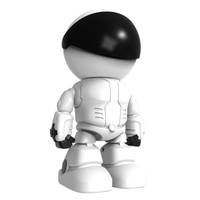 1080P Home Security Wireless-Kamera,  Roboter-IP-Kamera WiFi-Überwachungskamera Babyphone für Baby-/Tierunterstützung 360˚-Ansicht,  Nachtsicht,  2-Wege-Audio,  Bewegungsverfolgung,  YCC365plus App-Fernzugriff,  Weiß