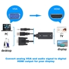 1080P VGA Stecker auf HD Buchse Adapter mit 3, 5-mm-Audio-USB-Kabel Stromversorgung für Laptop-PC Projektor HDTV