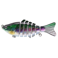 10cm / 15.6g Naturgetreuer 7-teiliger Swimbait-Fischköder