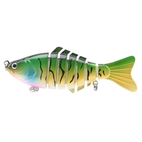 10cm / 15.6g Naturgetreuer 7-teiliger Swimbait-Fischköder