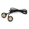 10er Pack 23mm Eagle Eye LED Glühbirne DRL Light Auto Motorrad Blinker Nebelscheinwerfer Backup Rückfahrscheinwerfer (Weiß- und Bernsteinlicht)