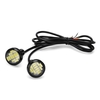 10er Pack 23mm Eagle Eye LED-Lampe DRL-Licht Auto Motorrad Blinker Nebelscheinwerfer Rückfahrscheinwerfer (weißes Licht)