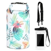 10L wasserdichte Packsack mit Handytasche Tasche Roll Top Dry Sack für Kajakfahren Bootfahren Angeln Surfen Schwimmen Rafting