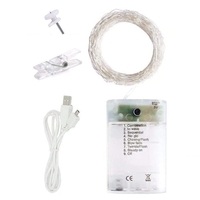 10M 100 Lamp Beads 8 Modi Warmweiß Fairy String Light Fotoclip Hängende Bilderkarten Memos Artwork