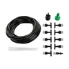 10M/32.8FT DIY Misting Irrigation Kit mit Schlauchdüsen Schnellkupplungen Selbstbewässerungssystem Verteilerschläuche für Pflanzen Gewächshaus Terrasse Rasen Blumenbeete