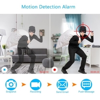 1.0MP 720P IP-Kamera Überwachungskamera-Überwachungssystem Intelligente Bewegungserkennung und Alarmsystemunterstützung P2P Integrierte IR-LEDs