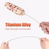 10pcs / 50pcs / 100pcs Titan Grillspieße Wiederverwendbare BBQ Kabob Sticks BBQ Grillzubehör
