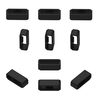 10Pcs 26mm Silikon Ersatz Sichere Ringe Uhrenarmband Verschlüsse Band Keepers Strap Loops Kompatibel mit GARMIN Watch,  Schwarz