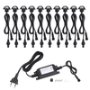 10PCS 35mm LEDs Deckleuchten Set 4W 100LM SMD 5050 Kleine Einbau-Untergrund IP67 Wasserdichtigkeit Spotlight Kit Außenlandschaft Garten Patio Weg Fußböden Treppen Dekoration
