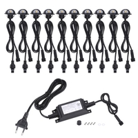 10PCS 35mm LEDs Deckleuchten Set 4W 100LM SMD 5050 Kleine Einbau-Untergrund IP67 Wasserdichtigkeit Spotlight Kit Außenlandschaft Garten Patio Weg Fußböden Treppen Dekoration
