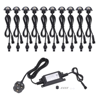 10PCS 35mm LEDs Deckleuchten Set 4W 100LM SMD 5050 Kleine Einbau-Untergrund IP67 Wasserdichtigkeit Spotlight Kit Außenlandschaft Garten Patio Weg Fußböden Treppen Dekoration